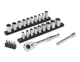25 Piece 1/4" Drive Socket Set L6E9 - product image 2