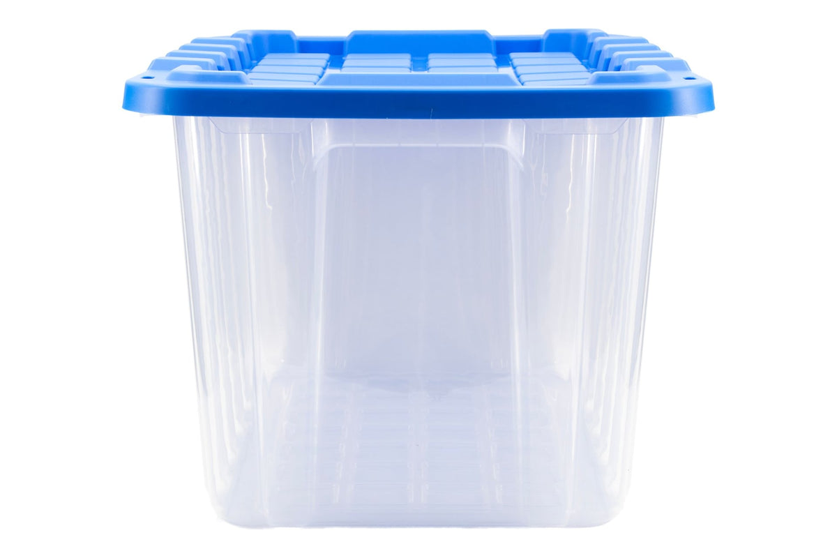 Clear Heavy-Duty Storage Tote with Snap-Lock Lid, 102-L R1Q3 - product image 1