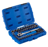 Mechanic's Tool Set with Case, Nickel-Plated, SAE/Metric, 62-pc A0X4 - product image 1