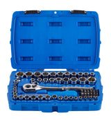 Mechanic's Tool Set with Case, Nickel-Plated, SAE/Metric, 62-pc A0X4 - product image 3
