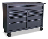 Rolling Tool Storage Cabinet with 9 Drawers, Black, 52-in Z7P0 - product image 1