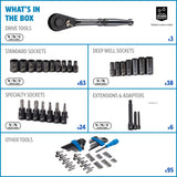 Socket Set, 229-pc, SAE / Metric, CRV, Black Steel Finish E2V4 - product image 6