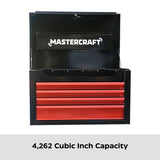 Tool Chest with 4 Drawers, Black & Red, 26-in A5Z1 - product image 4
