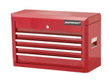 Tool Chest with 4 Drawers, Deep Red, 24-in Y9W2 - product image 1