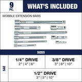 Wobble Extension Bar Set, 9-pc W5J8 - product image 2