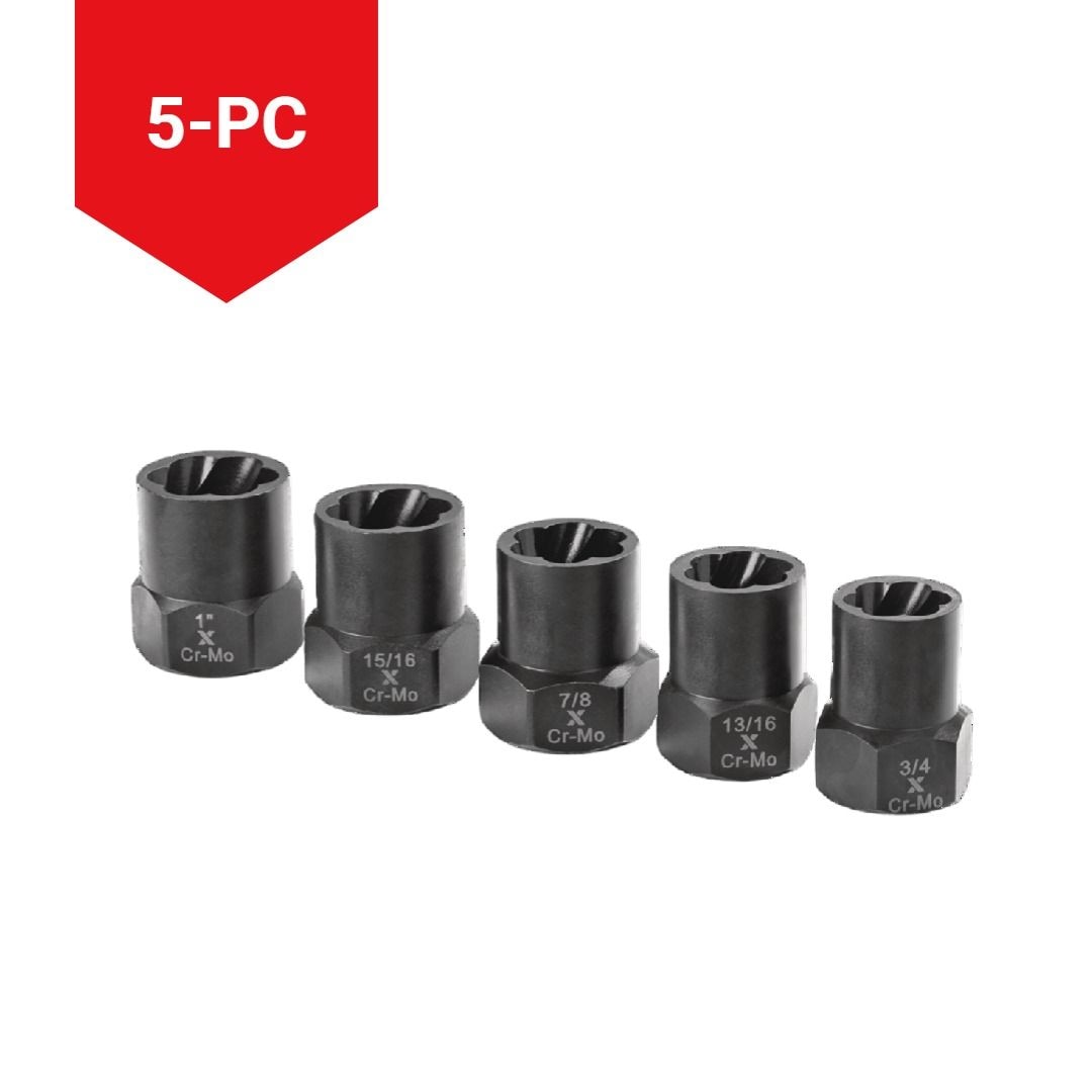 1/2-in Drive Impact Bolt & Nut Remover Set, 5-pc C4O9 - product image 5