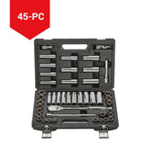 1/2-in Drive Professional Grade Socket Set, 45-pc, SAE/Metric, CRV, Nickel-Chrome Plating K1L6 - product image 4