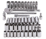 1/2-in Drive Professional Grade Socket Set, 45-pc, SAE/Metric, CRV, Nickel-Chrome Plating K1L6 - product image 5