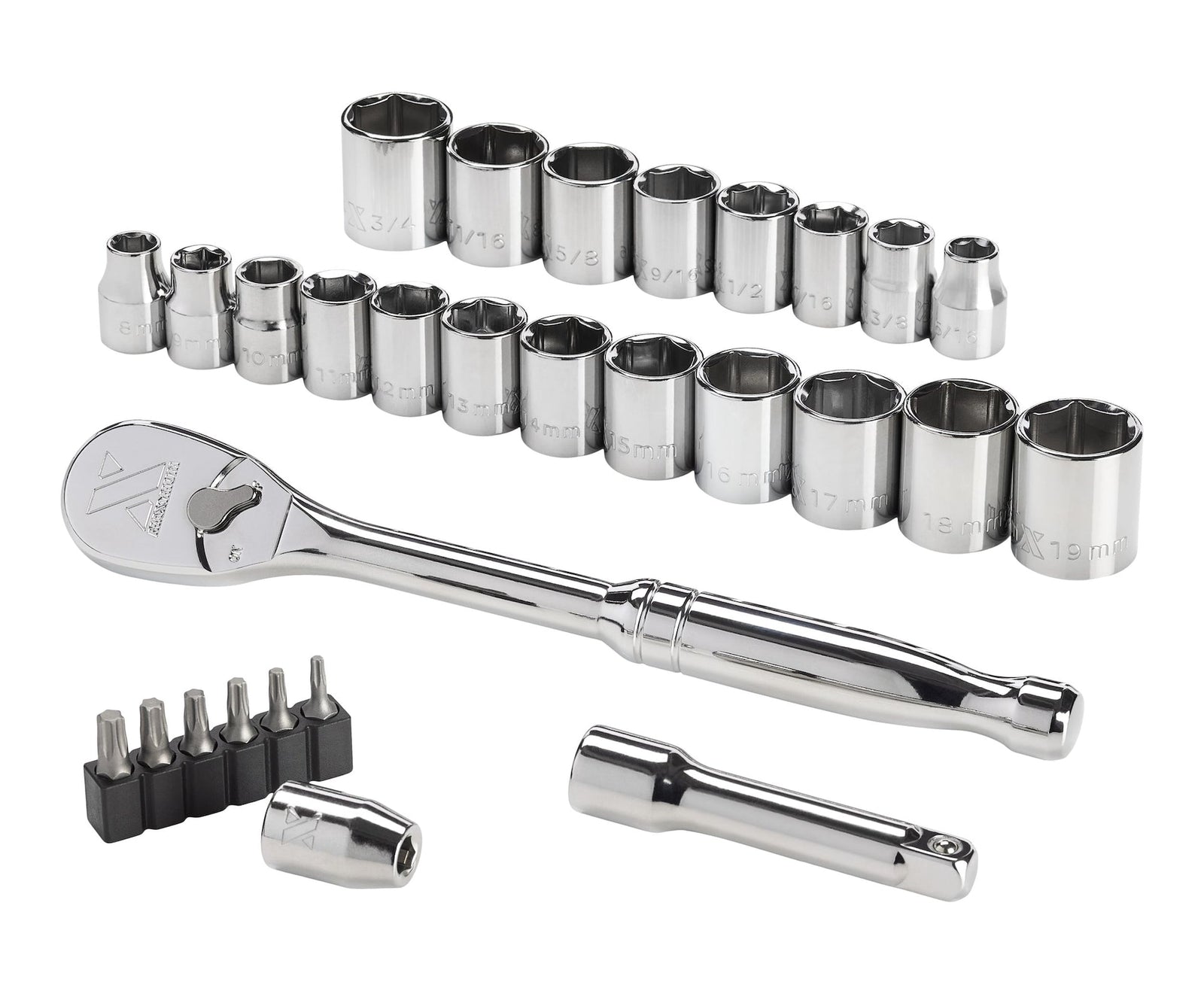 29 Piece 3/8" Drive Metric Socket Set T2A5 - product image 1