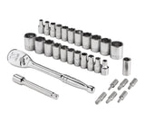 31 Piece 1/4" Drive Metric Socket Set B5N2 - product image 1