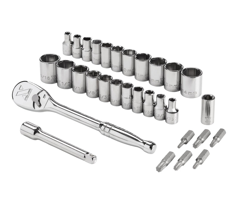 31 Piece 1/4" Drive Metric Socket Set B5N2