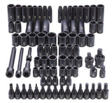 3/8-in & 1/2-in Drive Professional Grade Impact Socket Set, 83-pc, CRMO R0H1 - product image 8