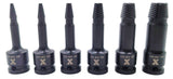 6 Piece 1/2" Drive Impact Screw Extractor Rail D6C5 - product image 4