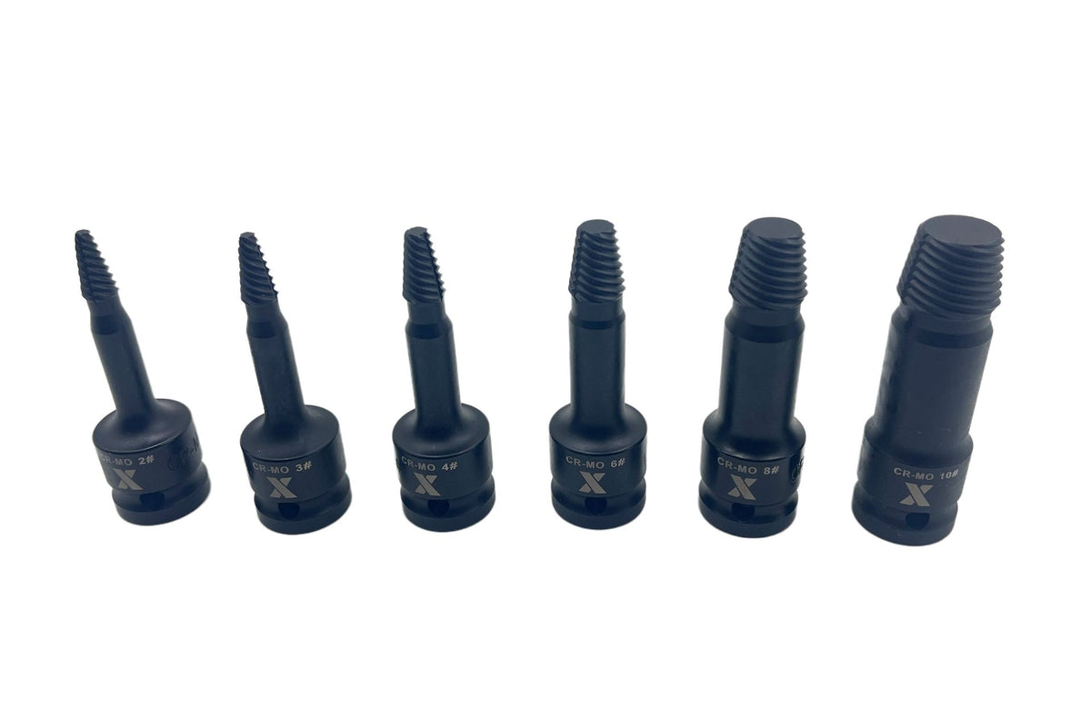 6 Piece 1/2" Drive Impact Screw Extractor Rail D6C5 - product image 5
