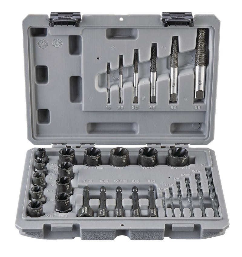 Bolt Remover Set, 30-pc, SAE/Metric D3F6