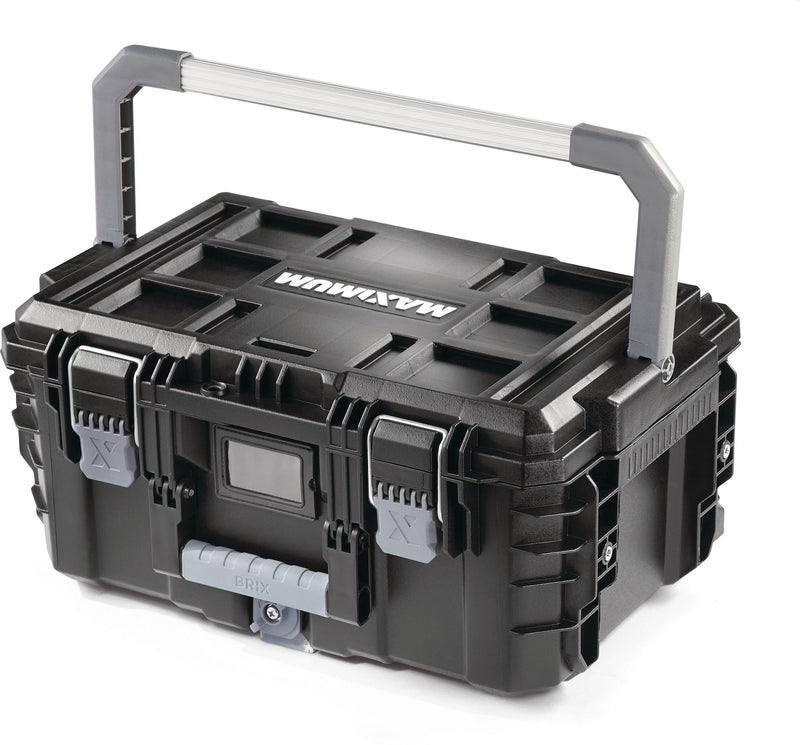Brix Modular Portable Medium Toolbox/Tool Storage, IP65, 23x16x11-in G7A4