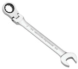Flexhead Ratcheting Wrench, Assorted Sizes, SAE/ Metric, Metal, Chrome N0G9 - product image 1