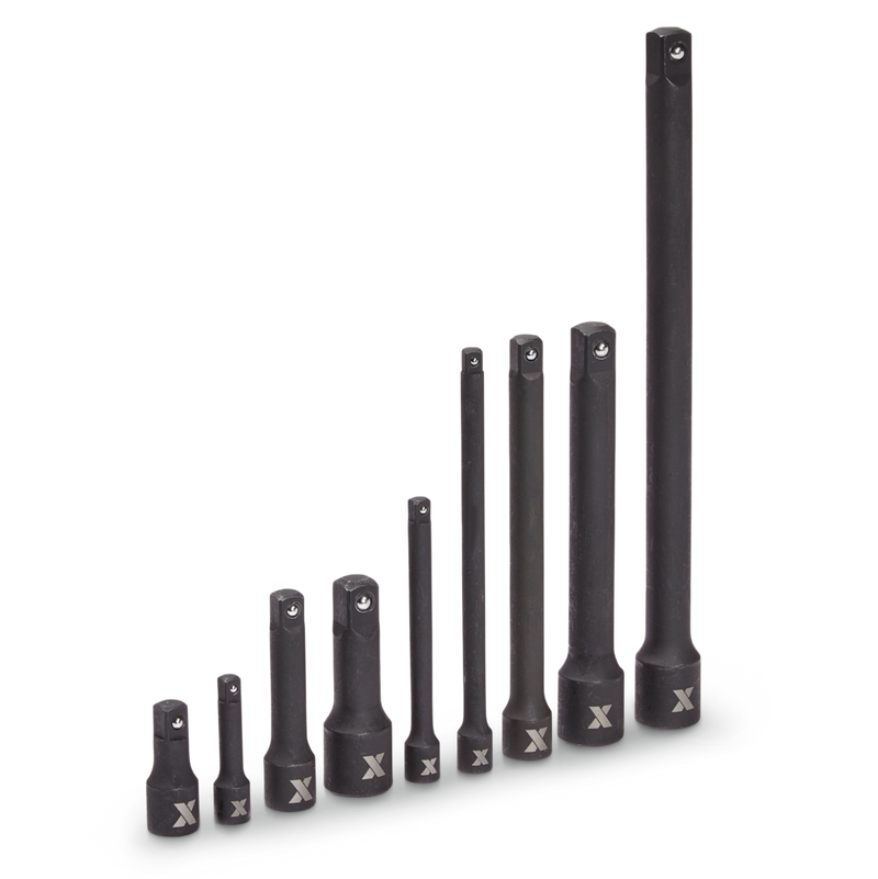 Impact Extension Bar Set, 9-pc, SAE/Metric, CRMO N3I9