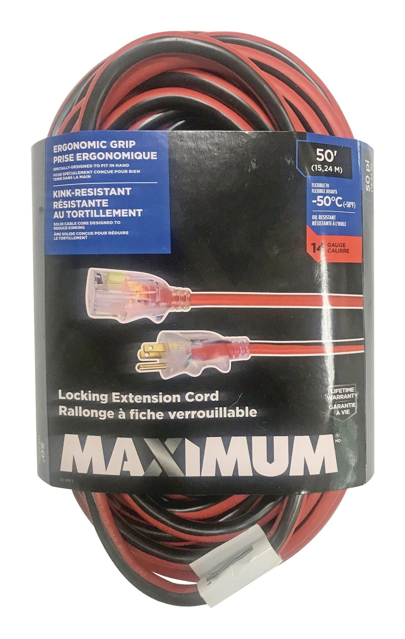 Outdoor Extension Cord with Power Indicator Light, 50-ft Z1C2