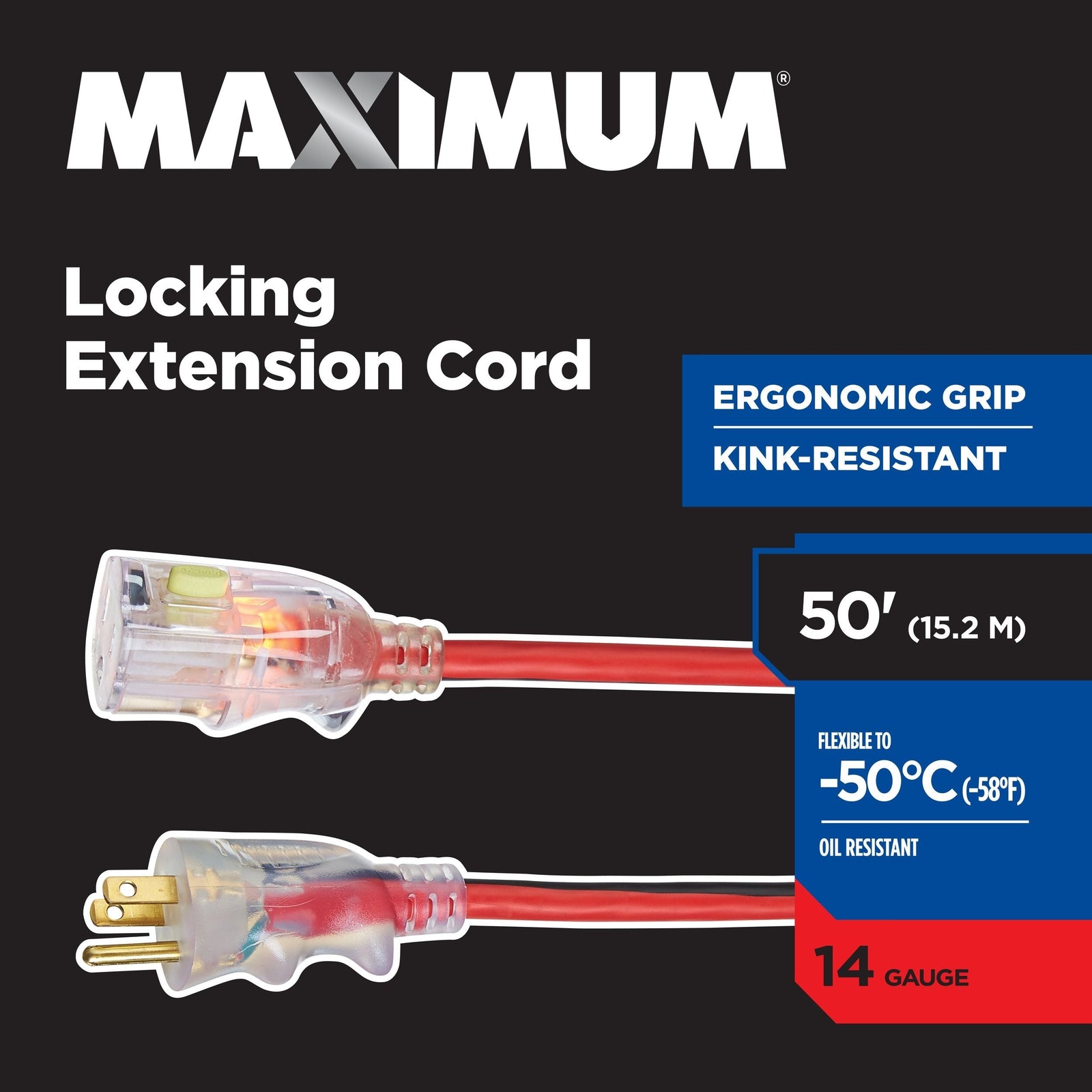 Outdoor Extension Cord with Power Indicator Light, 50-ft Z1C2 - product image 4