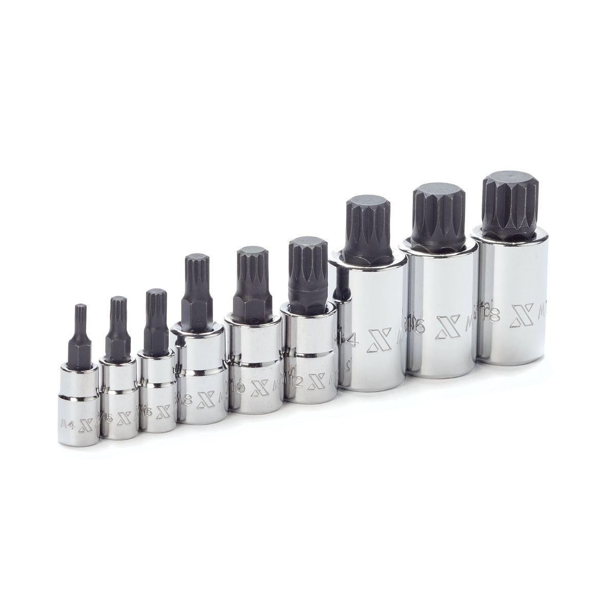Triple Square Socket Set, Polished Nickel Plating, 9-pc T3S9 - product image 7