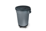 Universal Commercial Heavy-Duty Resin Garbage Can Dolly, Black N3S9 - product image 1