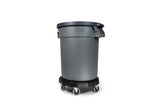 Universal Commercial Heavy-Duty Resin Garbage Can Dolly, Black N3S9 - product image 3
