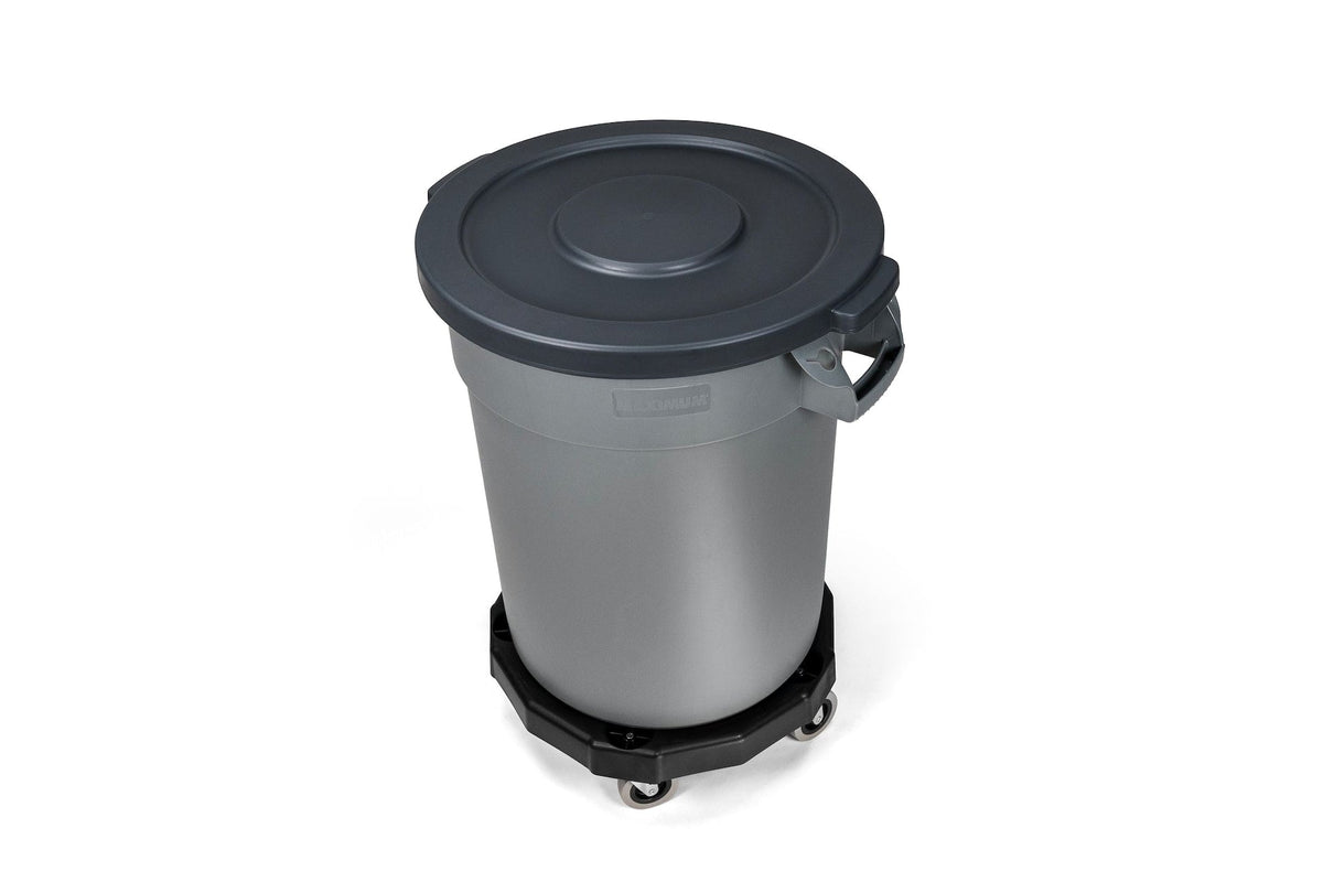 Universal Commercial Heavy-Duty Resin Garbage Can Dolly, Black N3S9 - product image 8