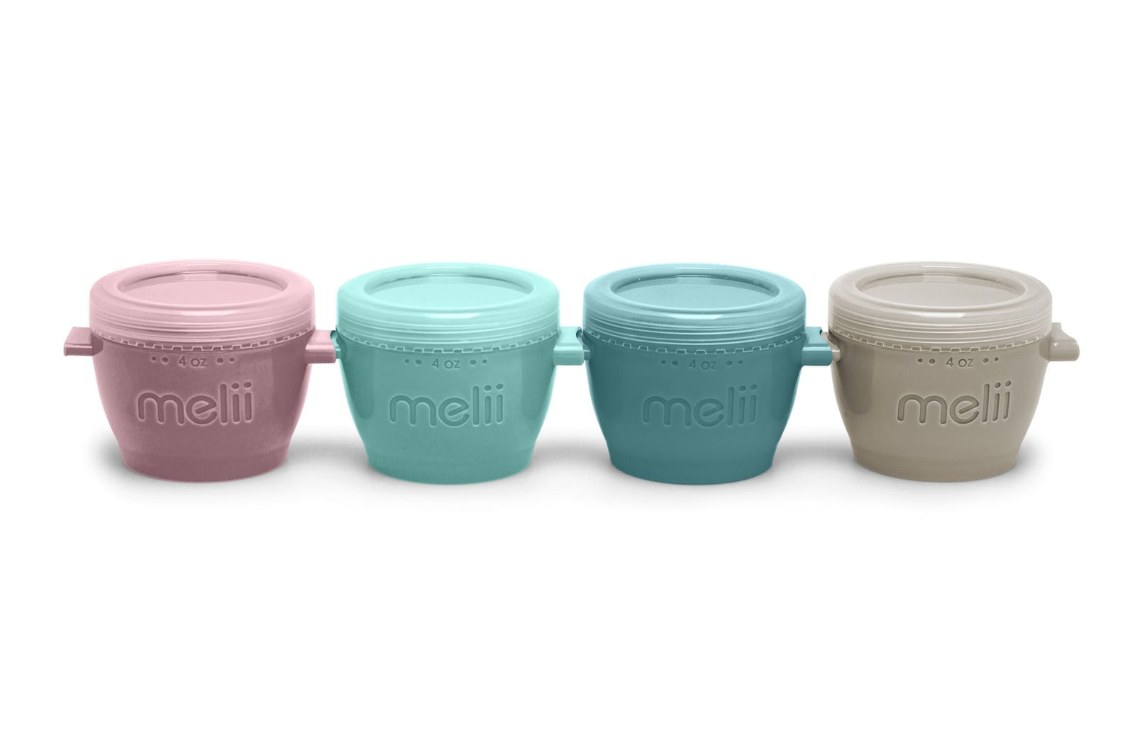 Snap & Go Food Storage Containers, 4-oz Pods, Multi-Colour, 4-pk Y6G1 - product image 1