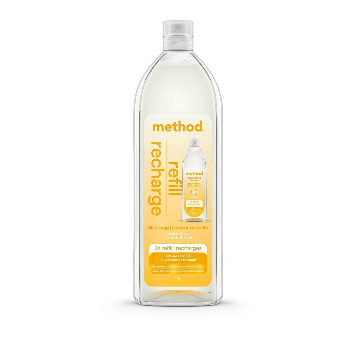 Super Shine Liquid Gel Dish Soap 3x Refill, Various Scents, 1.4-L N5V5 - product image 1