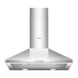 Pyramid 450CFM Push Button Wall Mount Kitchen Exhaust Fan Range Hood, Stainless Steel, 30-in U6N7 - product image 1