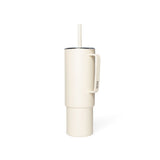 Stainless Steel Insulated All Day Straw Cup with Handle, Sandstone White, 32-oz H7M9 - product image 1