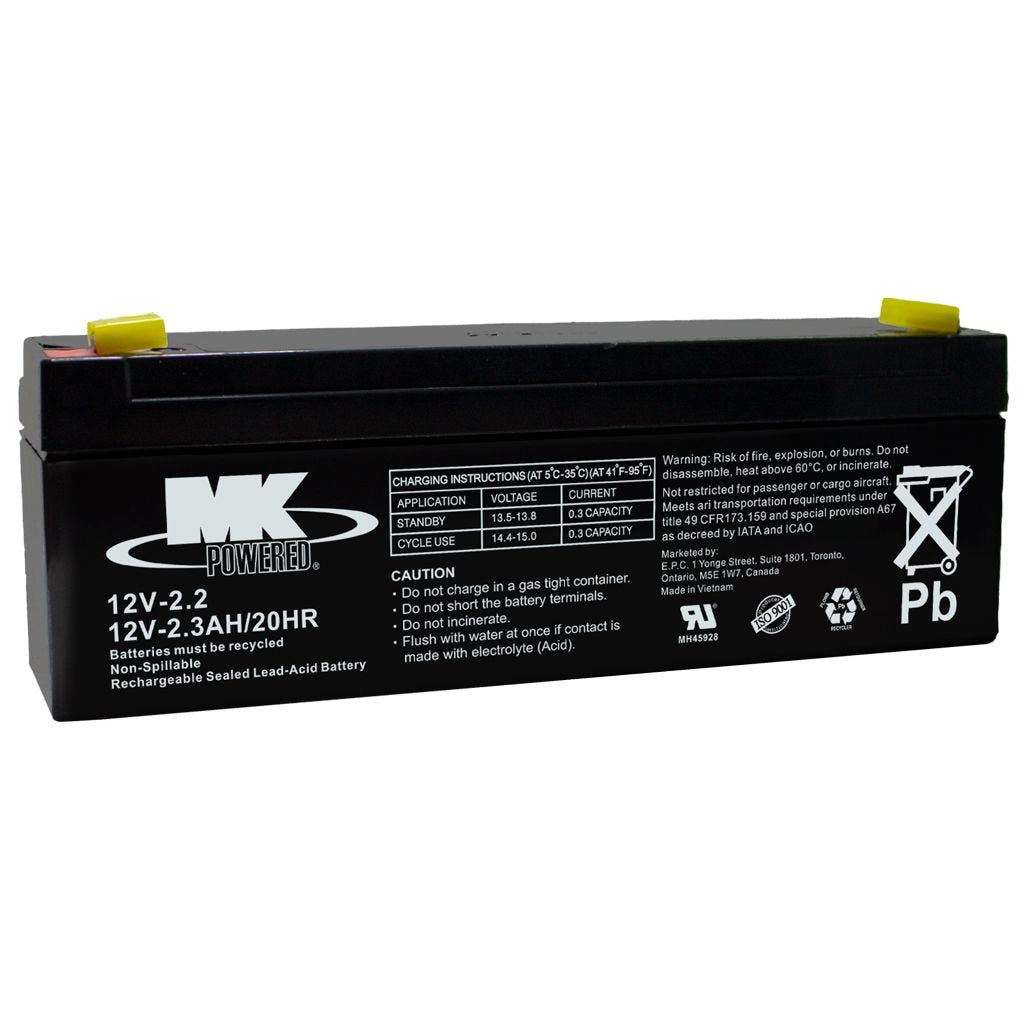 Battery 12-Volt 2.3 Ah SLA Battery, F1 Terminal Q4U7 - product image 1