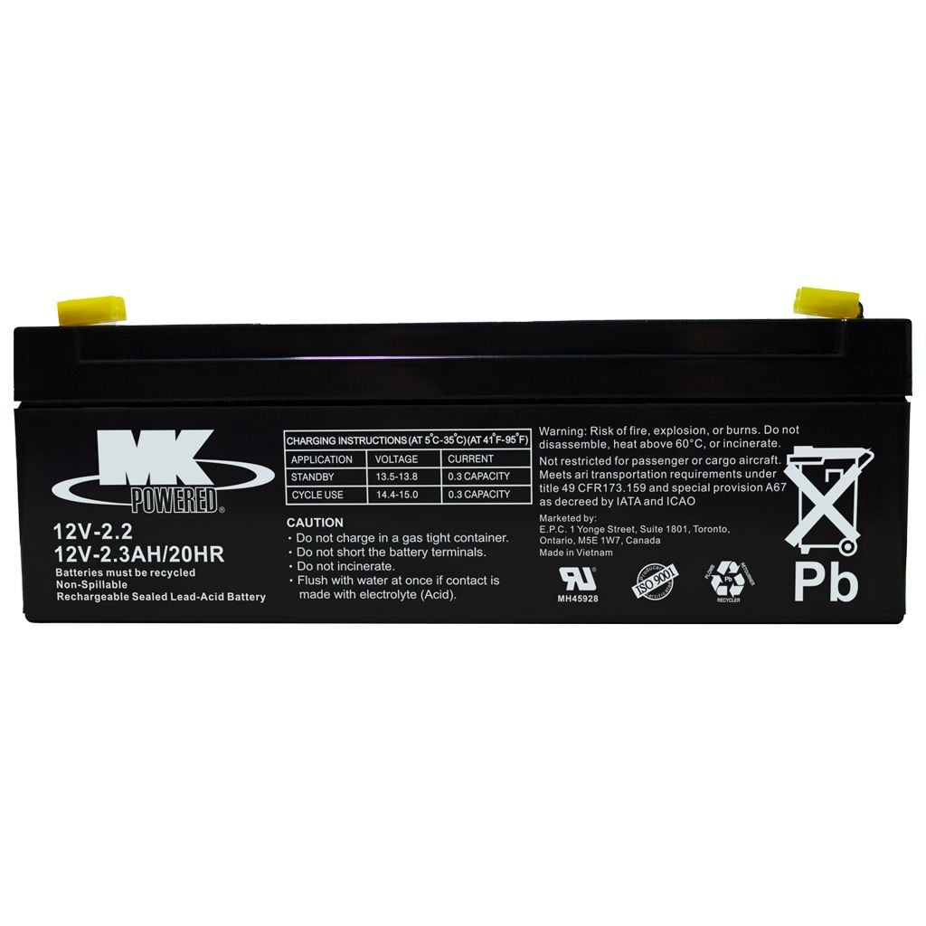 Battery 12-Volt 2.3 Ah SLA Battery, F1 Terminal Q4U7 - product image 2