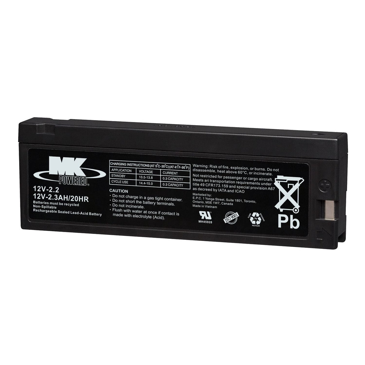 Battery 12-Volt 2.3 Ah SLA Battery T2Q5 - product image 2