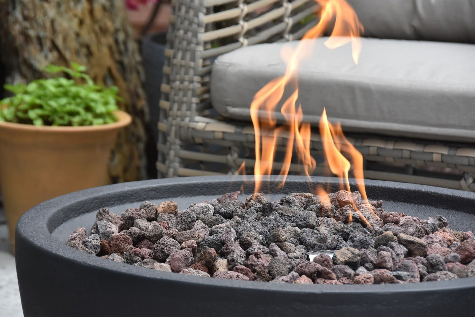 Jefferson Outdoor Gas-Fueled Fire Bowl with PVC Cover, 40,000 BTUs, 26 x 26 x 13-in N5G2 - product image 5