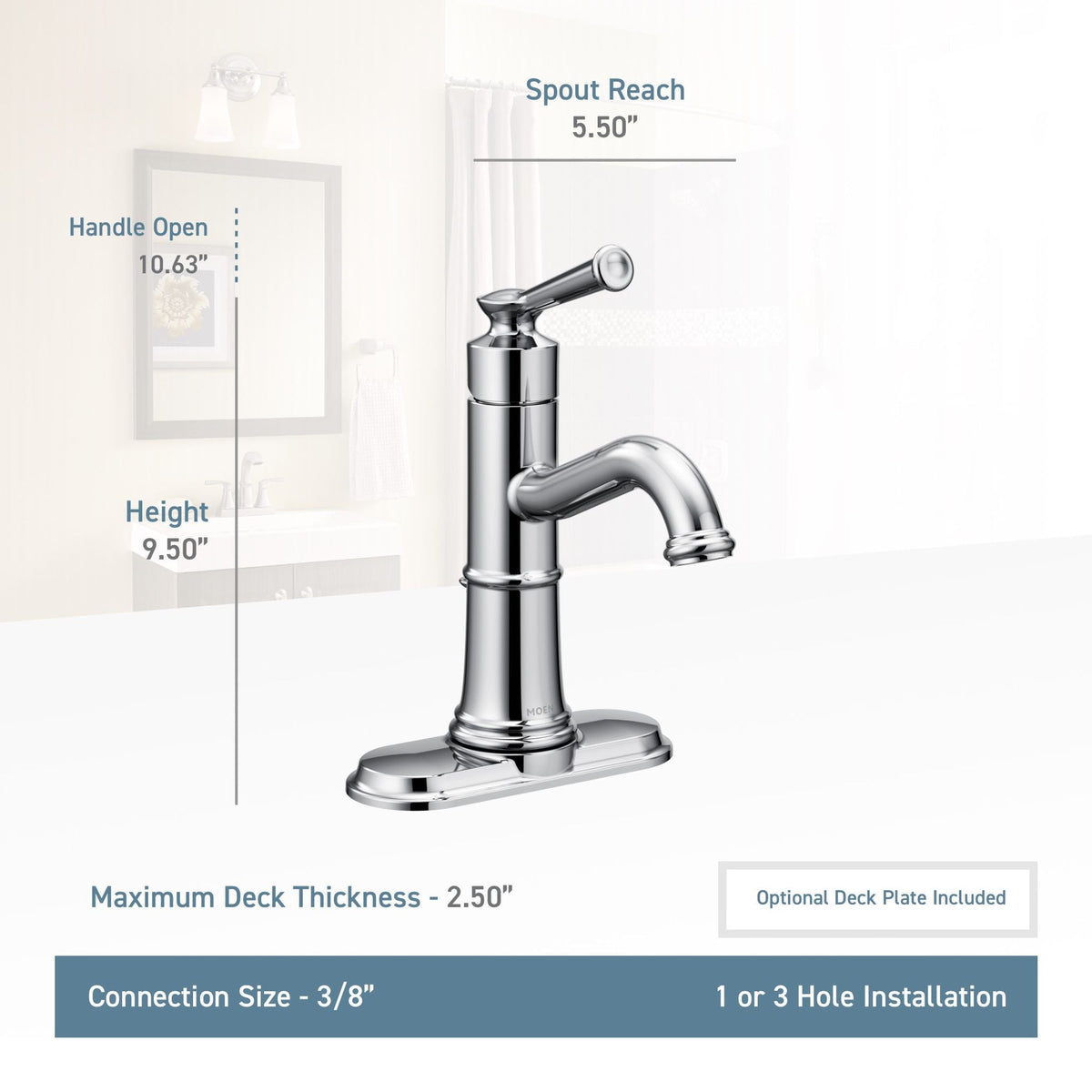Belfield Single Handle High Arc Single Hole Bathroom Sink Faucet, WaterSense Certified, Oil Rubbed Bronze Q1O6 - product image 2