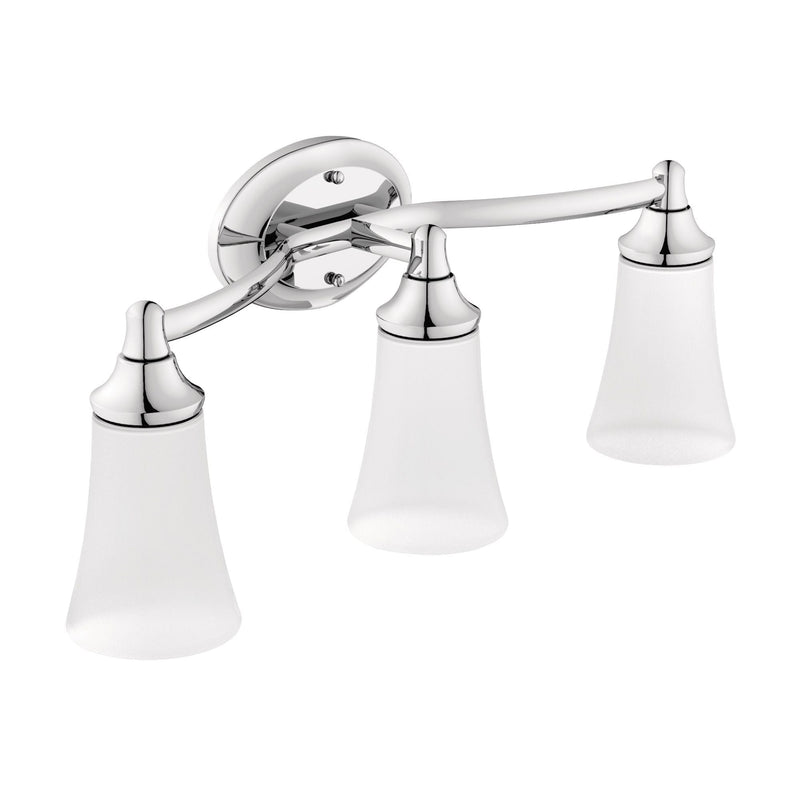 EVA 3-Light Vanity Lighting Fixture, Chrome H4V5