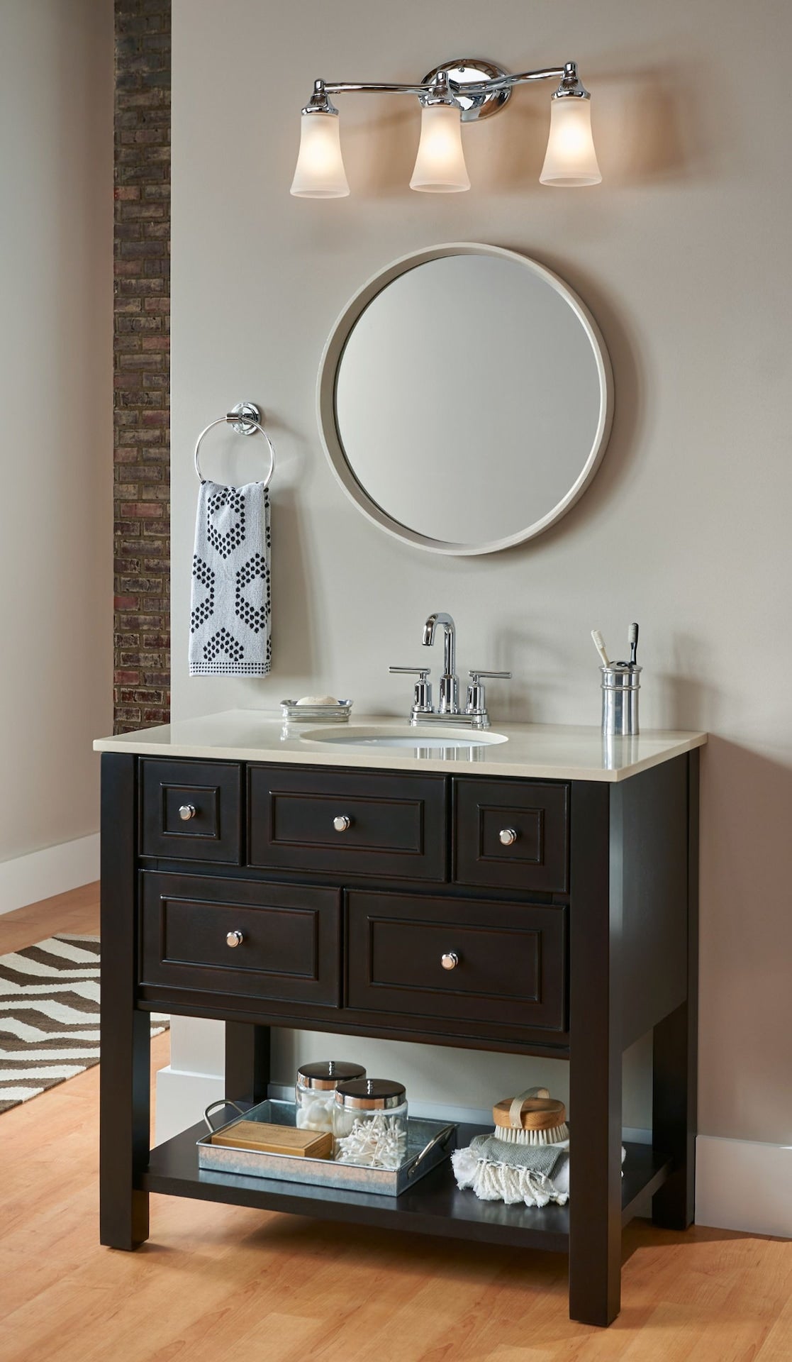 EVA 3-Light Vanity Lighting Fixture, Chrome H4V5 - product image 3