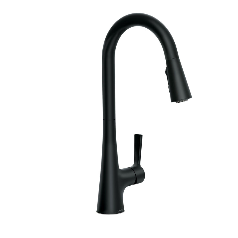 Mikah 1-Handle Pull Down Kitchen Faucet, Matte Black G4N0