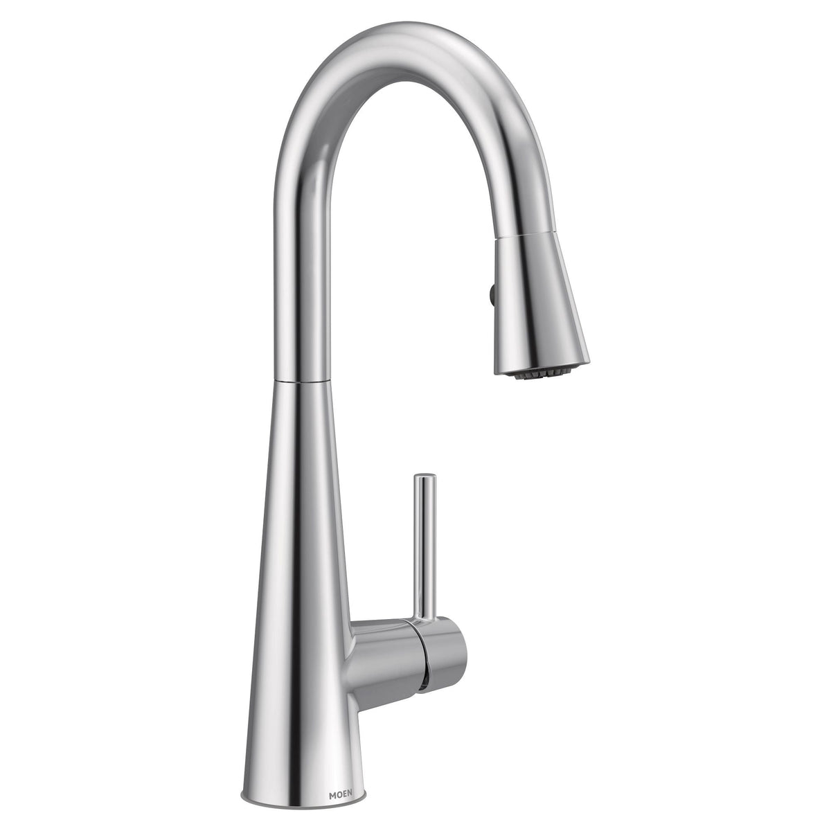 Sleek Single Handle High Arc Pull Down Kitchen Faucet with Power Clean, Chrome V0L5 - product image 1