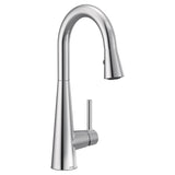 Sleek Single Handle High Arc Pull Down Kitchen Faucet with Power Clean, Chrome T7X3 - product image 1