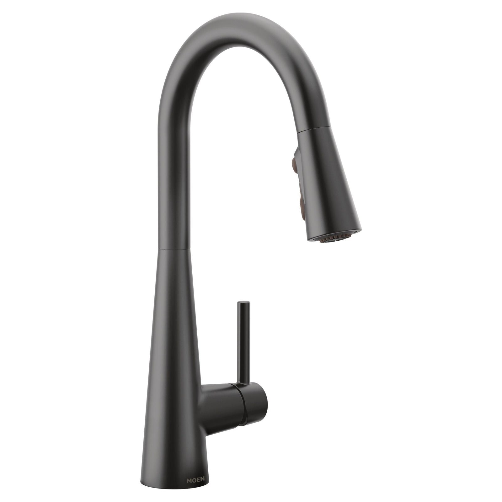 Sleek Single Handle High Arc Pull Down Sprayer Kitchen Faucet with Power Boost, Matte Black B3R8 - product image 1