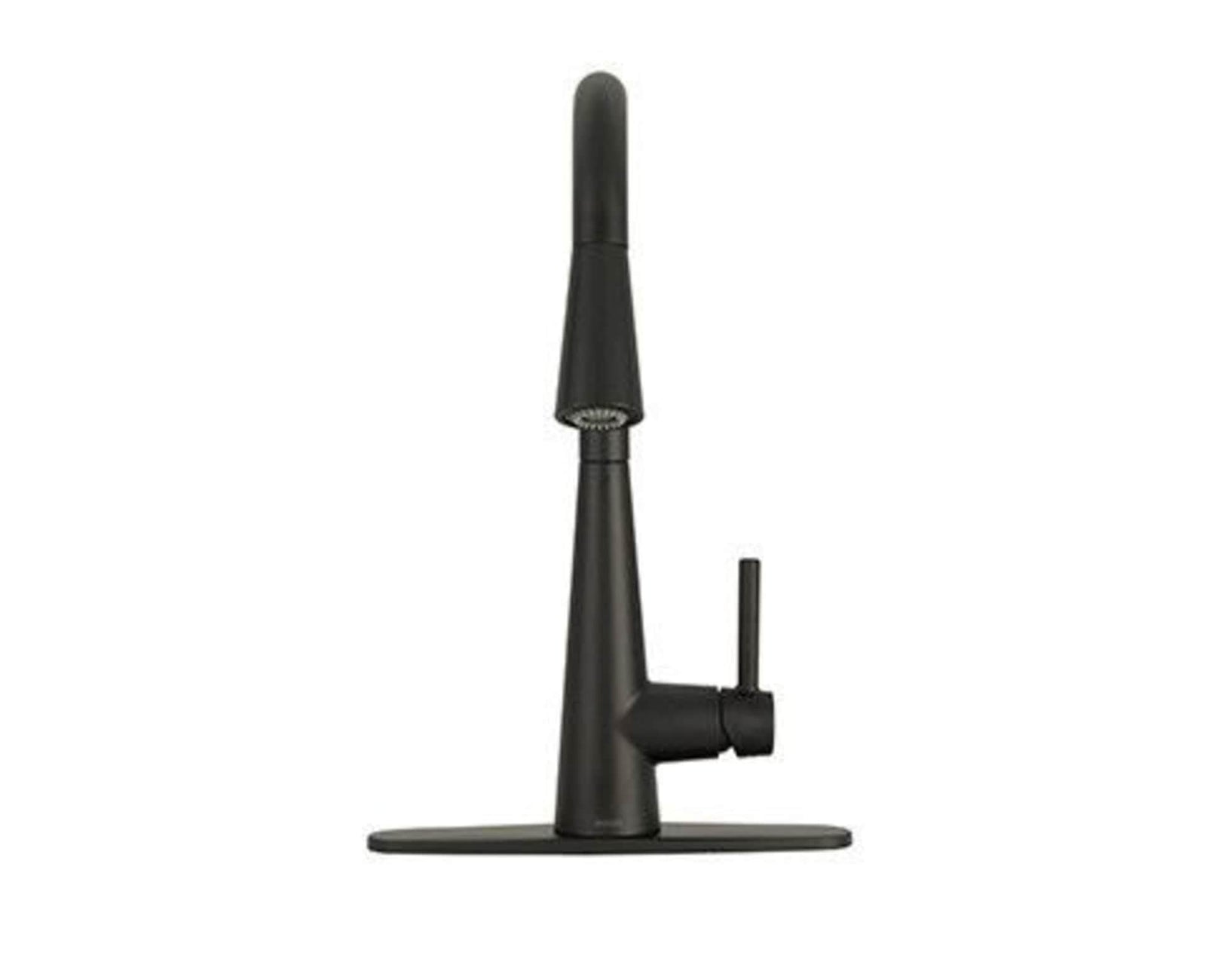 Sleek Single Handle High Arc Pull Down Sprayer Kitchen Faucet with Power Boost, Matte Black B3R8 - product image 2