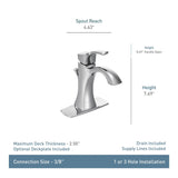 Voss Double Handle High Arc Single Hole Bathroom Sink Faucet, WaterSense Certified, Oil Rubbed Bronze K8J4 - product image 2