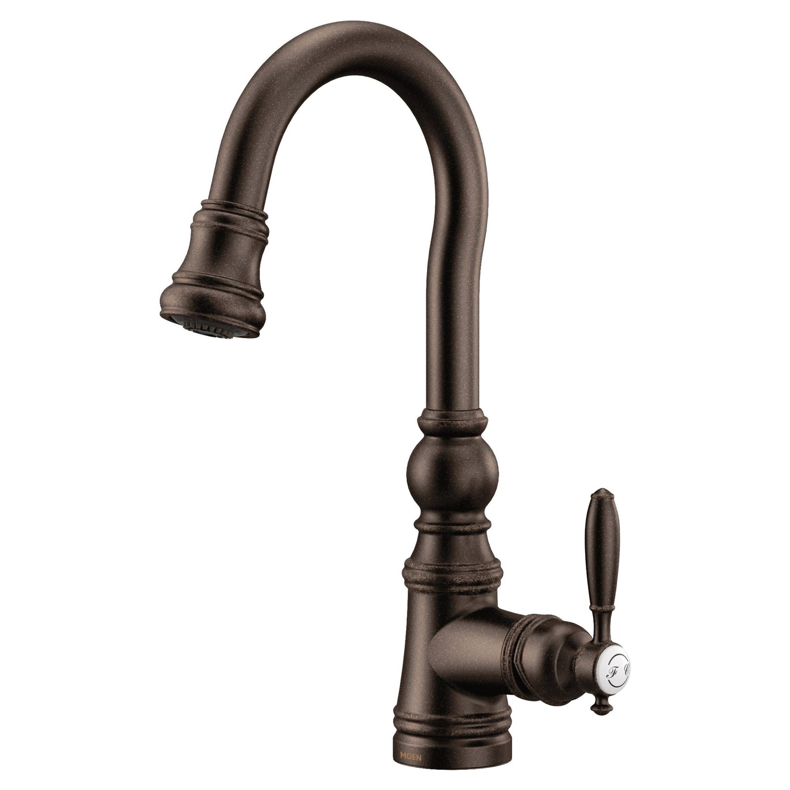 Weymouth Single Handle High Arc Pull Down Sprayer Kitchen Faucet with Power Clean, Oil Rubbed Bronze H8Y1 - product image 1