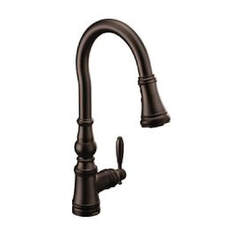 Weymouth Single Handle Pull Down Kitchen Faucet, Various Finishes S5O8