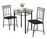 Transitional Dining Set, Grey, 3-pcs X9C5 - product image 1