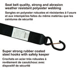1,000-lb Marine Gunwale Strap, Fully Adjustable, 2-in x 16-ft R0D8 - product image 3