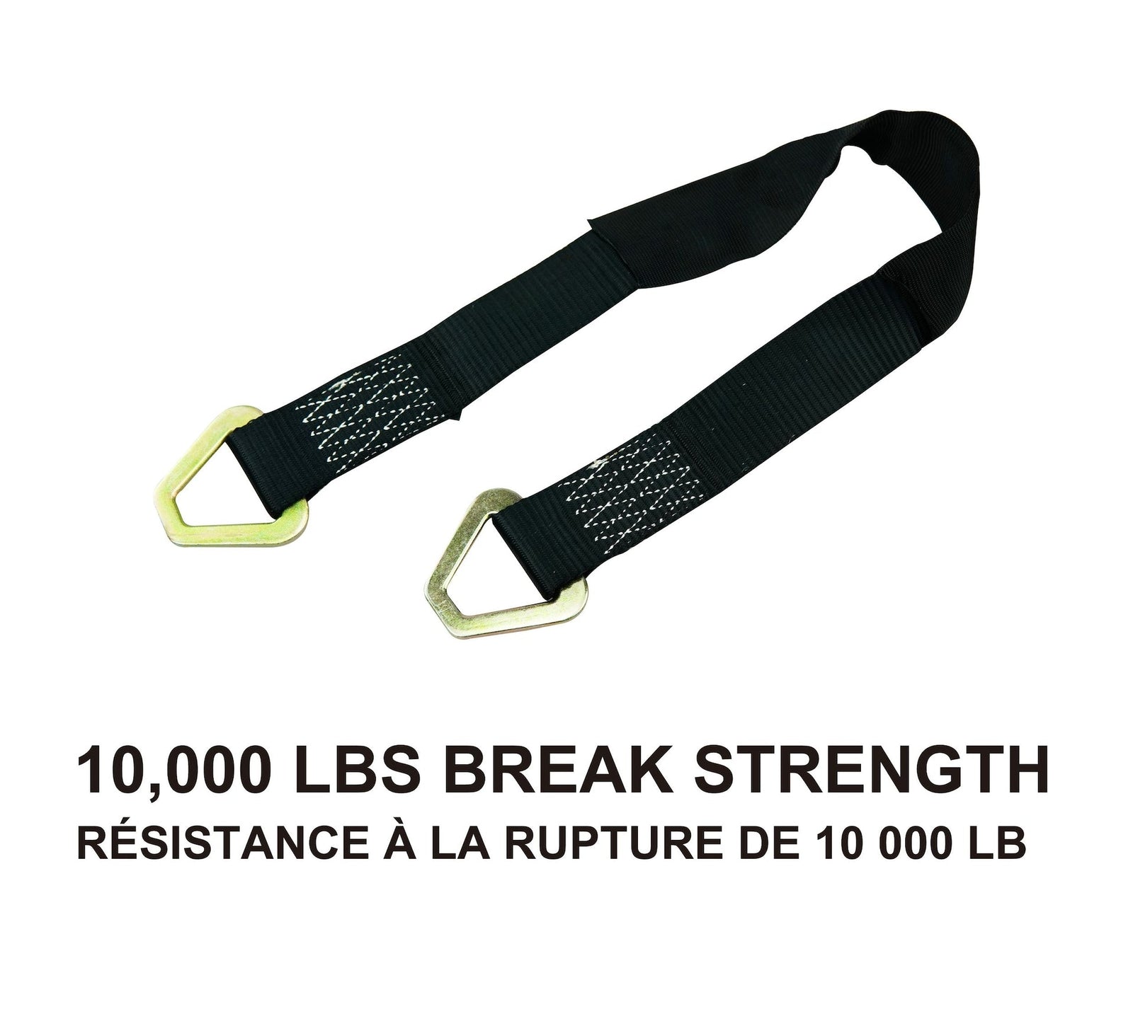 10,000-lb Axle Strap, with D-rings, 2-in x 31-in D4J7 - product image 3
